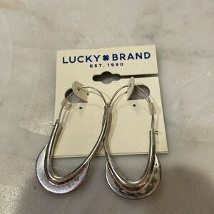 Lucky NWT weathered silver earrings